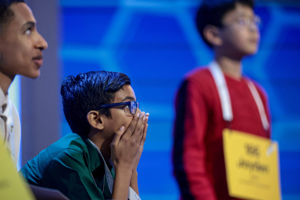 Source-feed image associated with Many spelling bee contenders pursue mastery. For a few, it's more about memorization