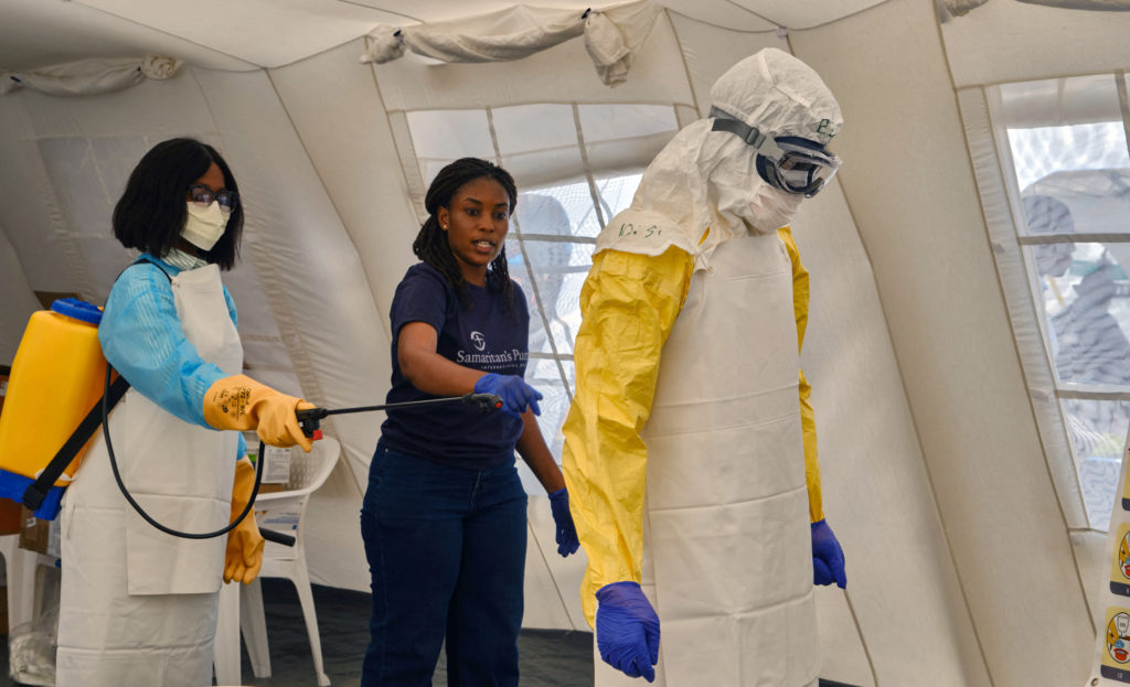 Source-feed image associated with Congo reports 72 new Ebola cases Sunday, one of the largest daily jumps since outbreak was declared