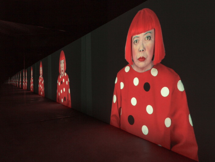 Source-feed image associated with Yayoi Kusama, who splashed polka dots across art world, dies at 97 in Tokyo