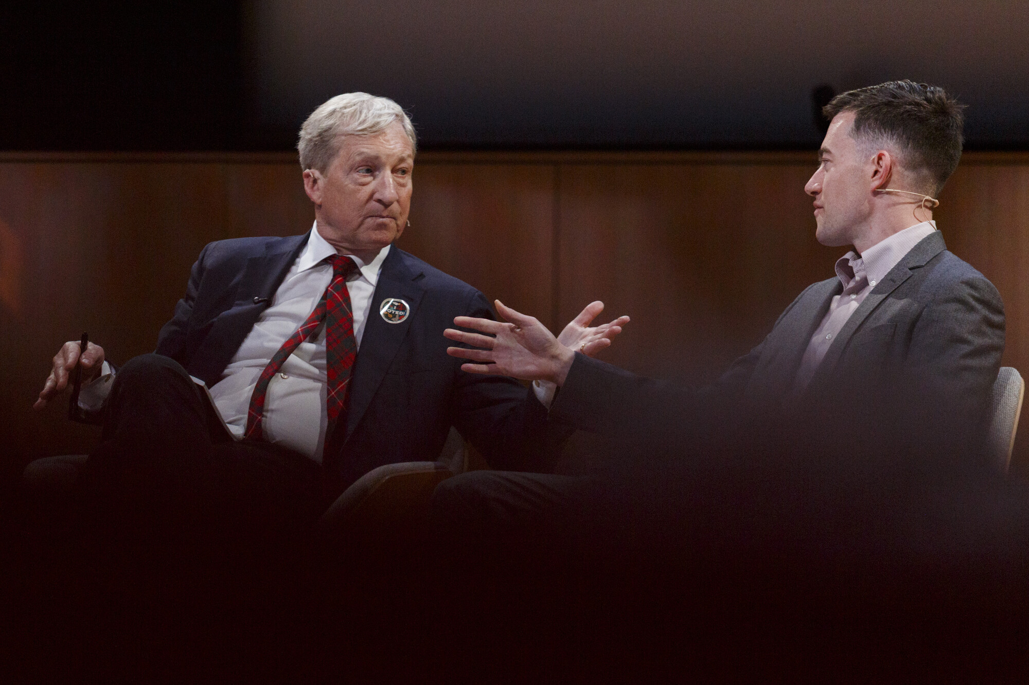 Source-feed image associated with Tom Steyer’s Closing Pitch at KQED Takes on Affordability Crisis, Corporate ‘Enemies’