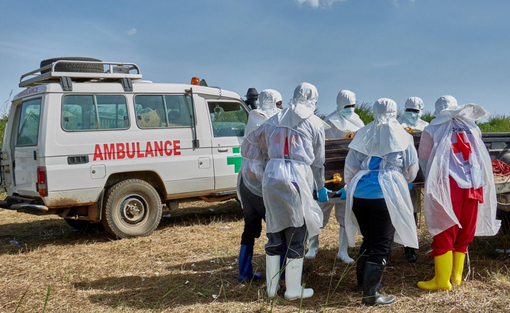 Source-feed image associated with Health workers in Africa struggle to slow Ebola outbreak