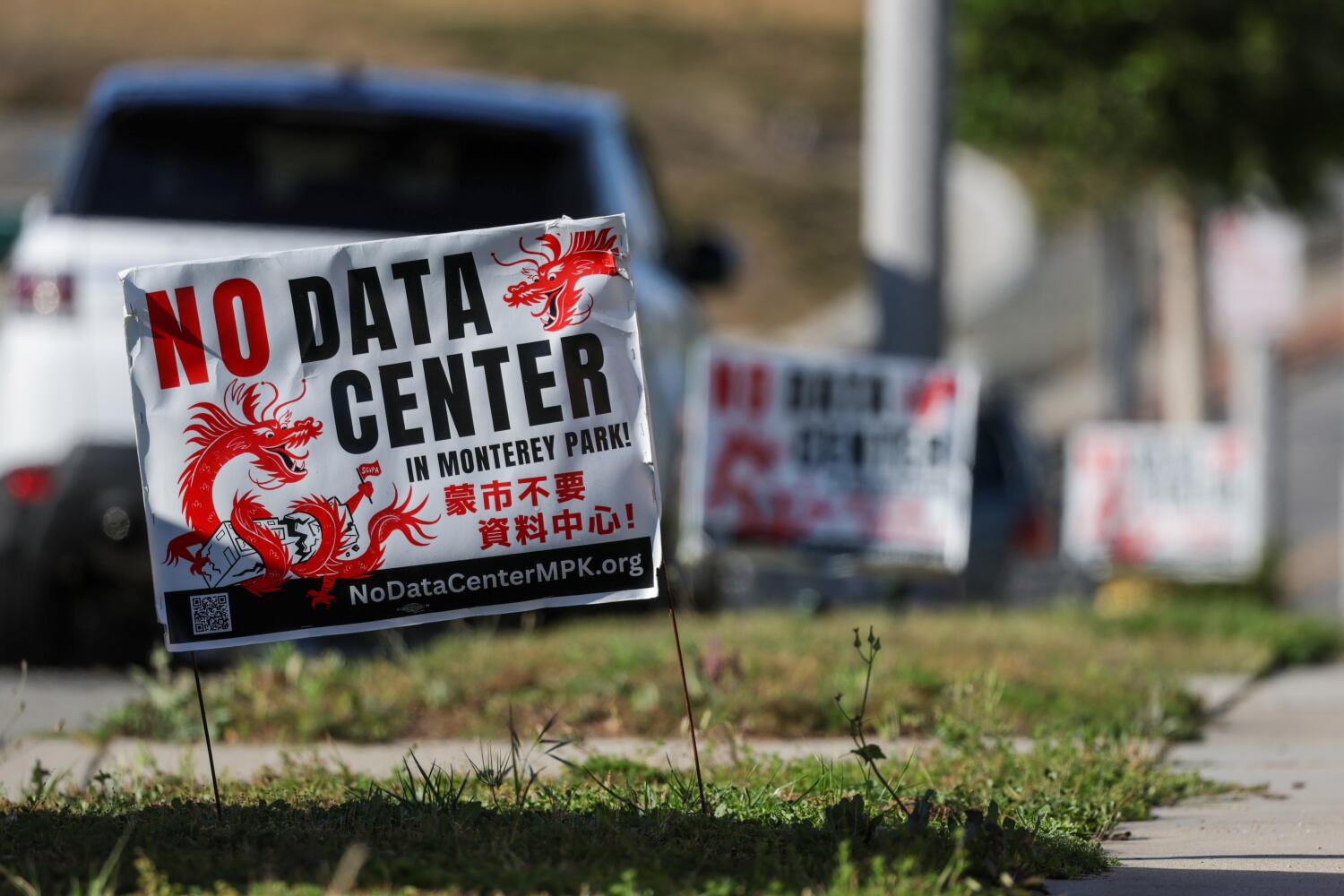 Source-feed image associated with Monterey Park takes landmark vote on banning data centers