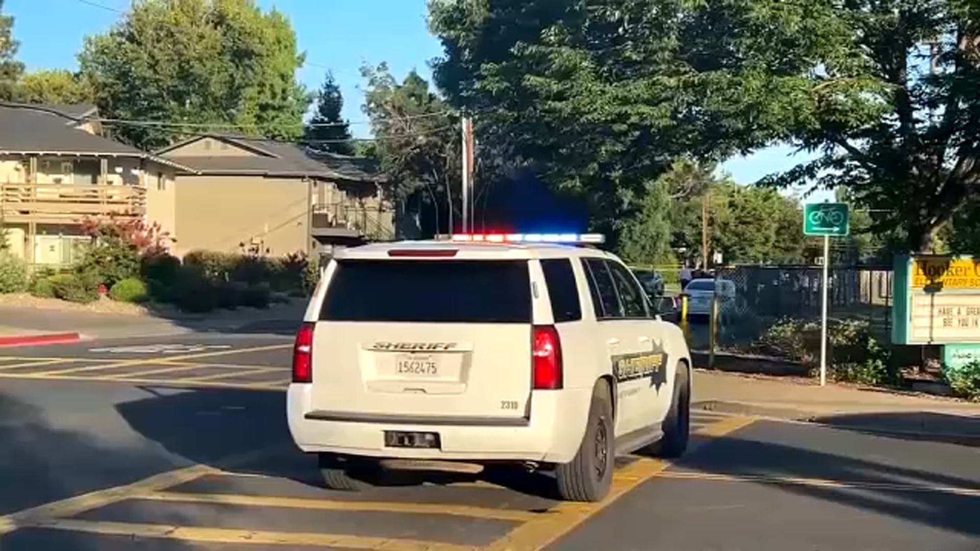 Source-feed image associated with Shooting at a Northern California library kills 2, and a suspect is in custody