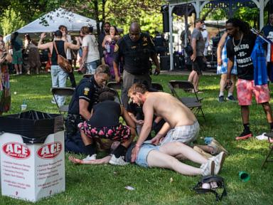 Source-feed image associated with Police arrest another suspect at a Ohio festival shooting that wounded 12
