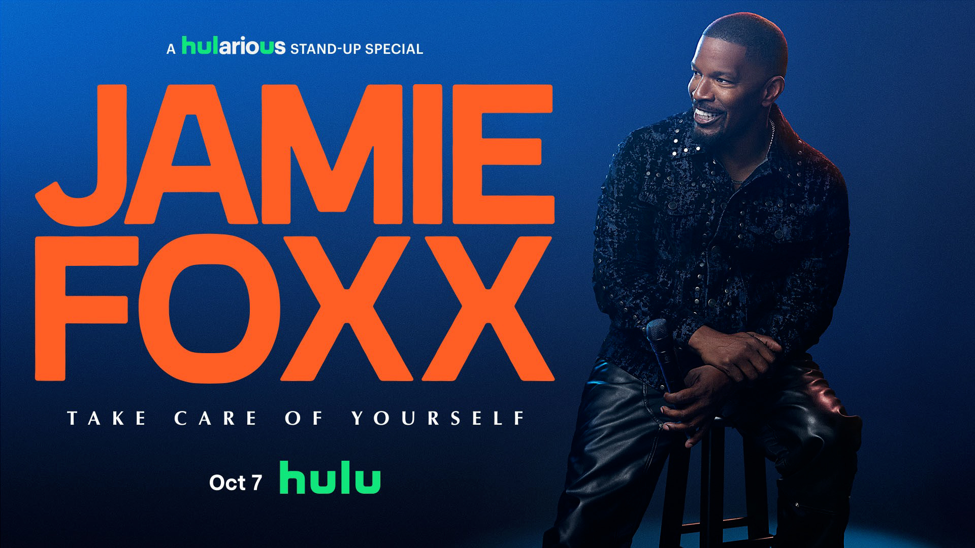 Image from linked report: Jamie Foxx talks gangbangers, getting older in new Hulu special, "Take Care of Yourself"