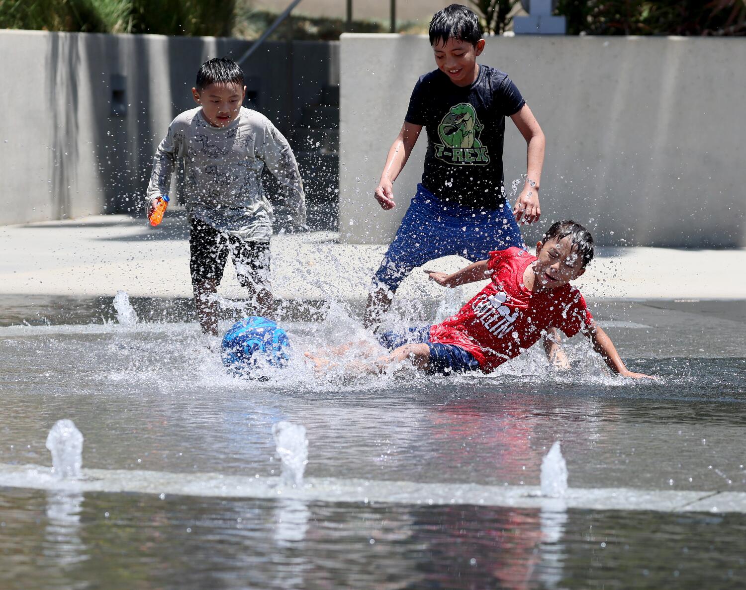 Source-feed image associated with In L.A., playing ball in the streets is a crime. A City Council member wants to change that