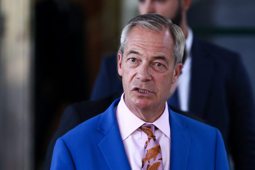 Source-feed image associated with What to know about Nigel Farage's dramatic resignation and political gambit in the UK