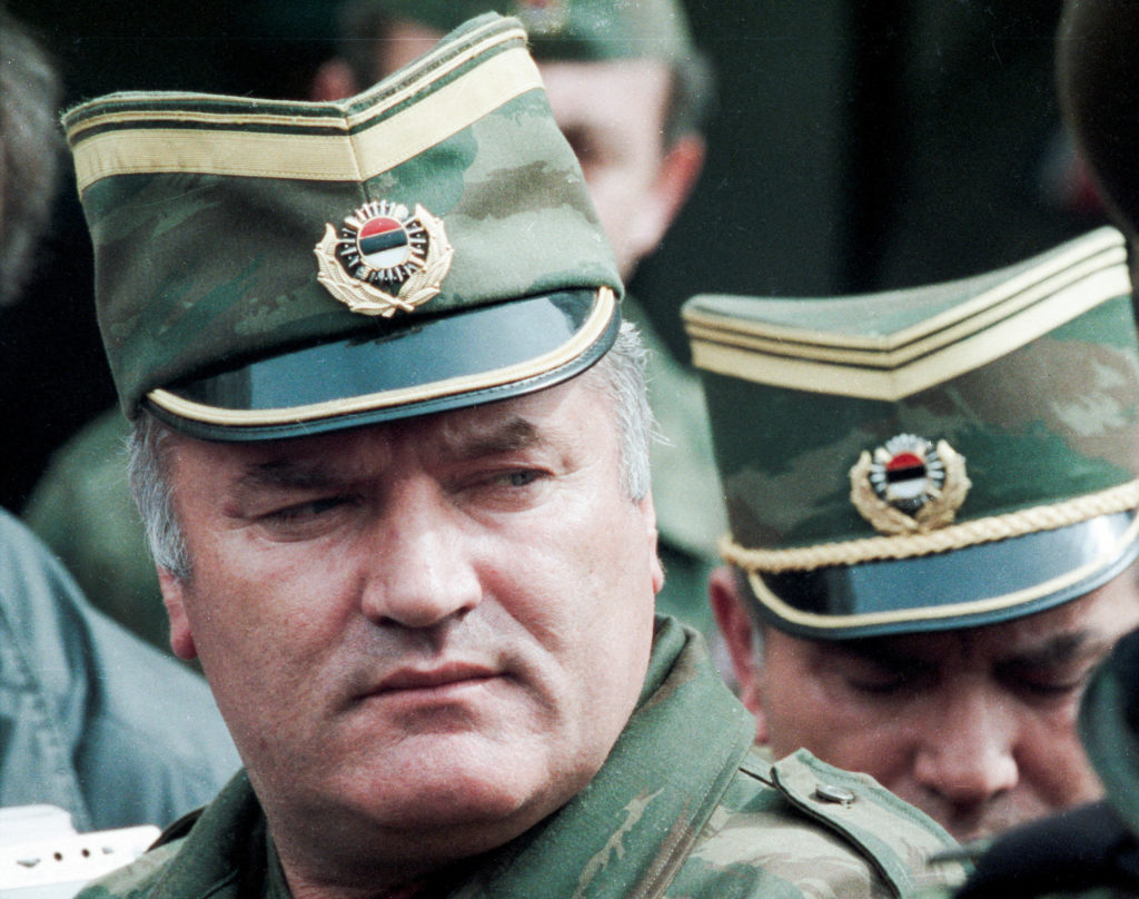 Source-feed image associated with Ratko Mladic, ex-Bosnian Serb warlord who oversaw atrocities, dies in prison at 84