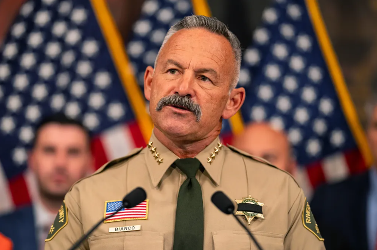 Source-feed image associated with California justices seem skeptical of Sheriff Chad Bianco’s defense in ballot seizure case