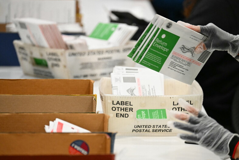 Source-feed image associated with Supreme Court rejects Trump's mail voting restrictions for this year's midterms