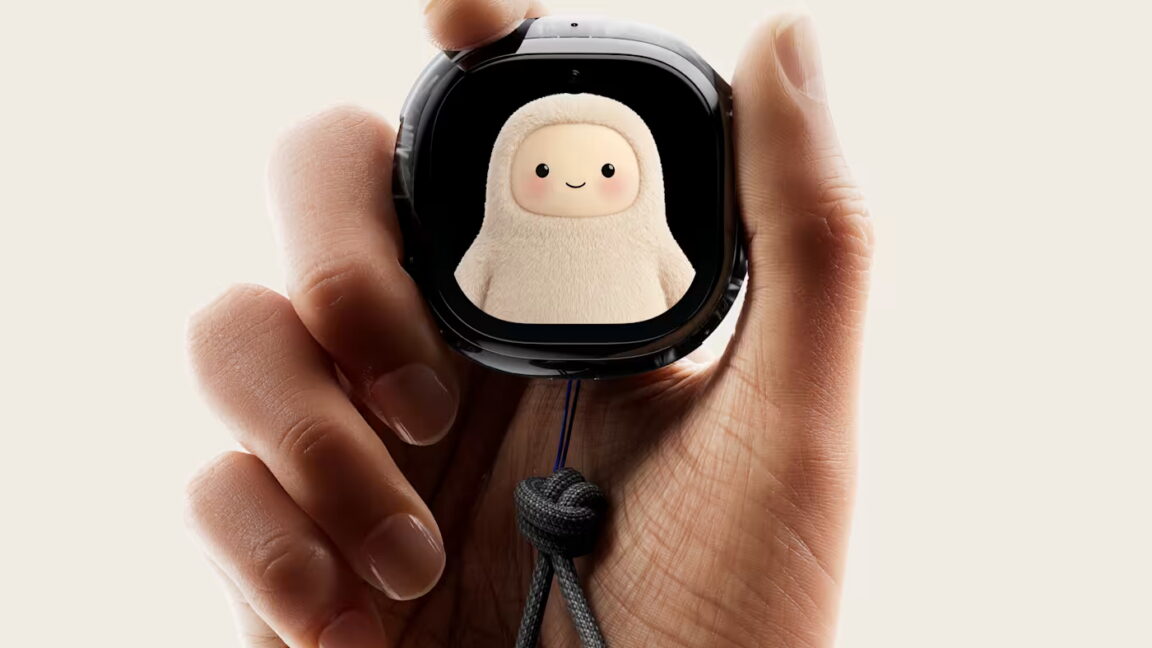 Image from linked report: Meta puts its AI assistant on a keychain