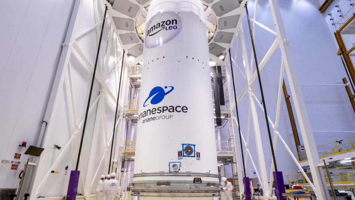 Source-feed image associated with Among the large new rockets Amazon was counting on, only Europe has delivered