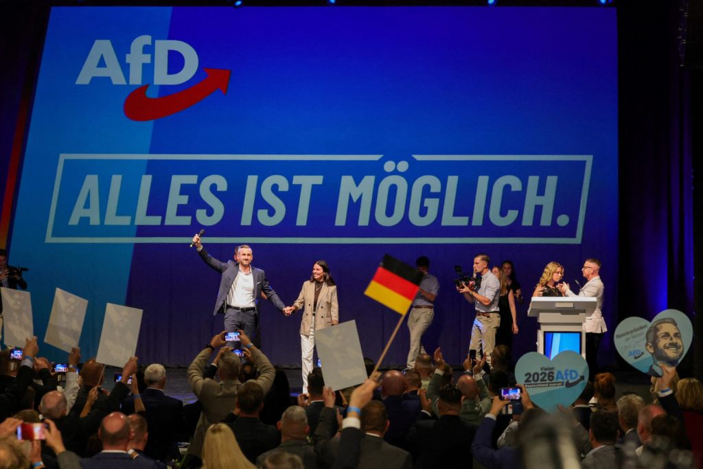 Source-feed image associated with Far-right AfD win signals shift in Germany, raises alarm in Europe