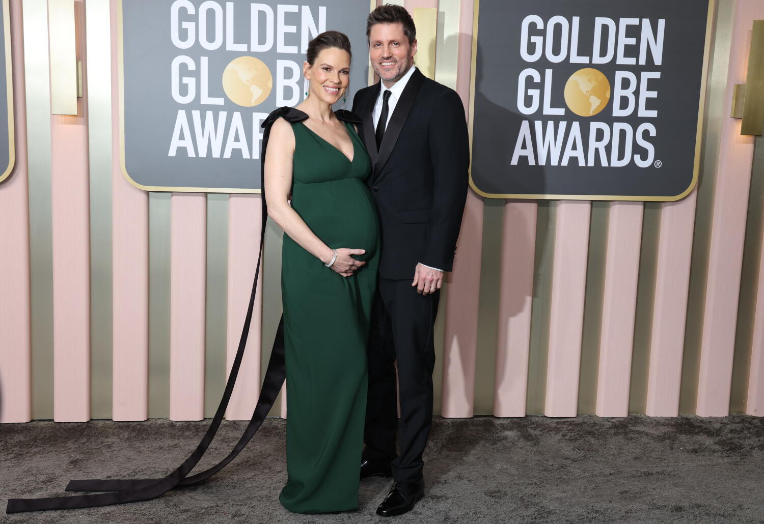 Image from linked report: Hilary Swank, 52, is pregnant: Oscar winner awaiting third child with Philip Schneider