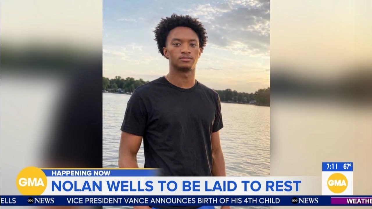 Source-feed image associated with Nolan Wells' family, friends to gather at his funeral in Mississippi as death investigation continues