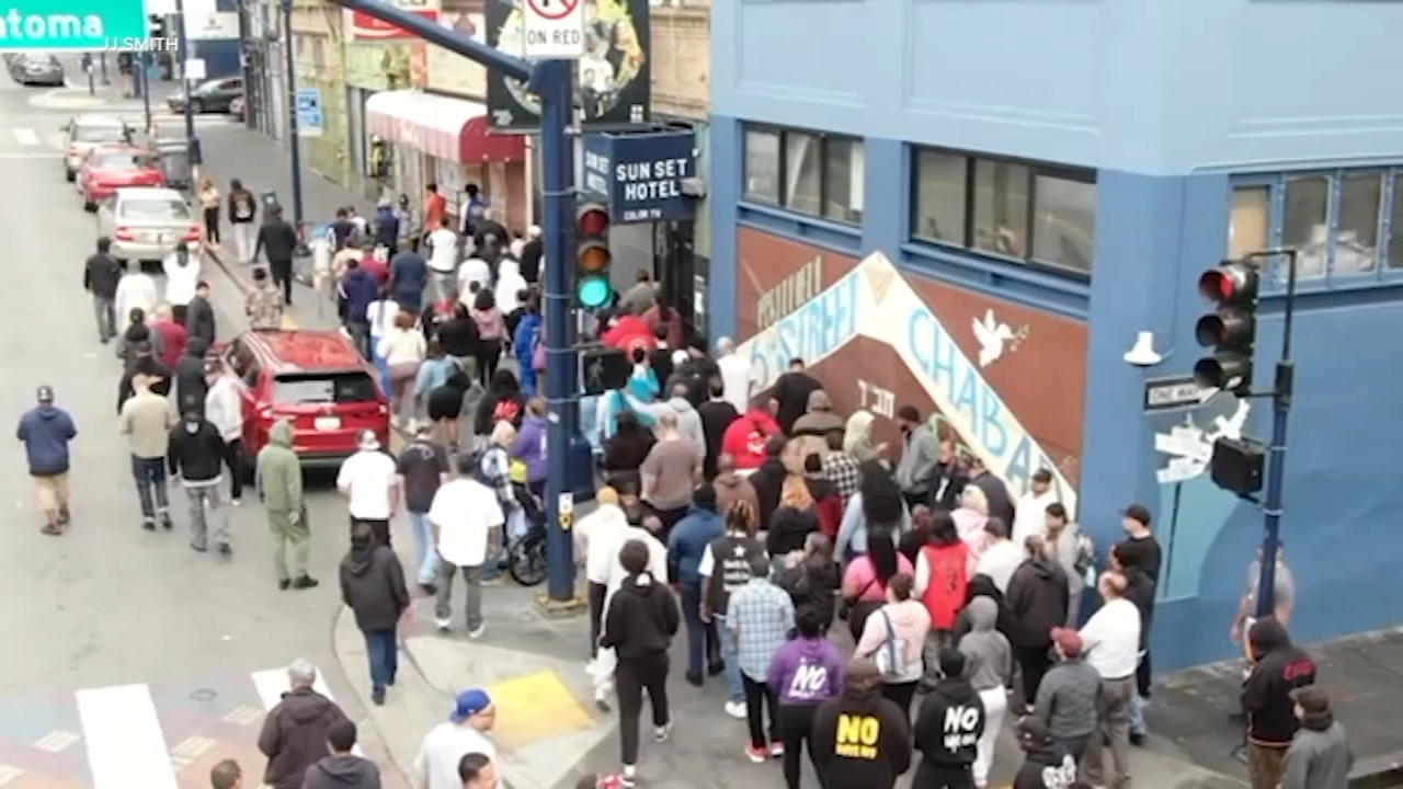 Source-feed image associated with More than 100 people rally on SF streets, urging city to enforce drug laws: 'We are fed up'