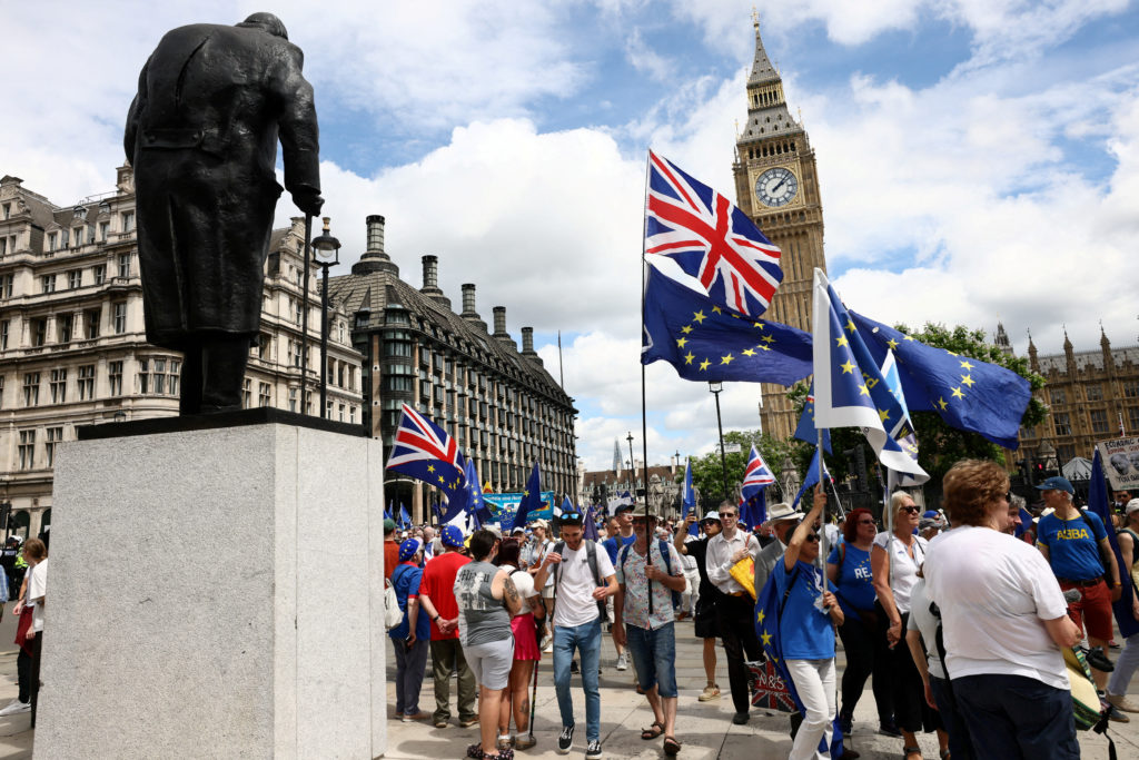 Source-feed image associated with What to know about the legacy of Brexit, which still divides Britain 10 years on