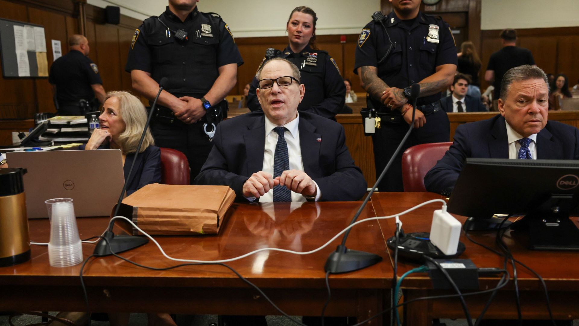 Image from linked report: Harvey Weinstein is sentenced to 15 years in prison for 2006 sex crime in New York