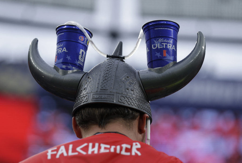 Source-feed image associated with World Cup beer sales are hopping. Brewers hope the stout demand outlasts the tournament