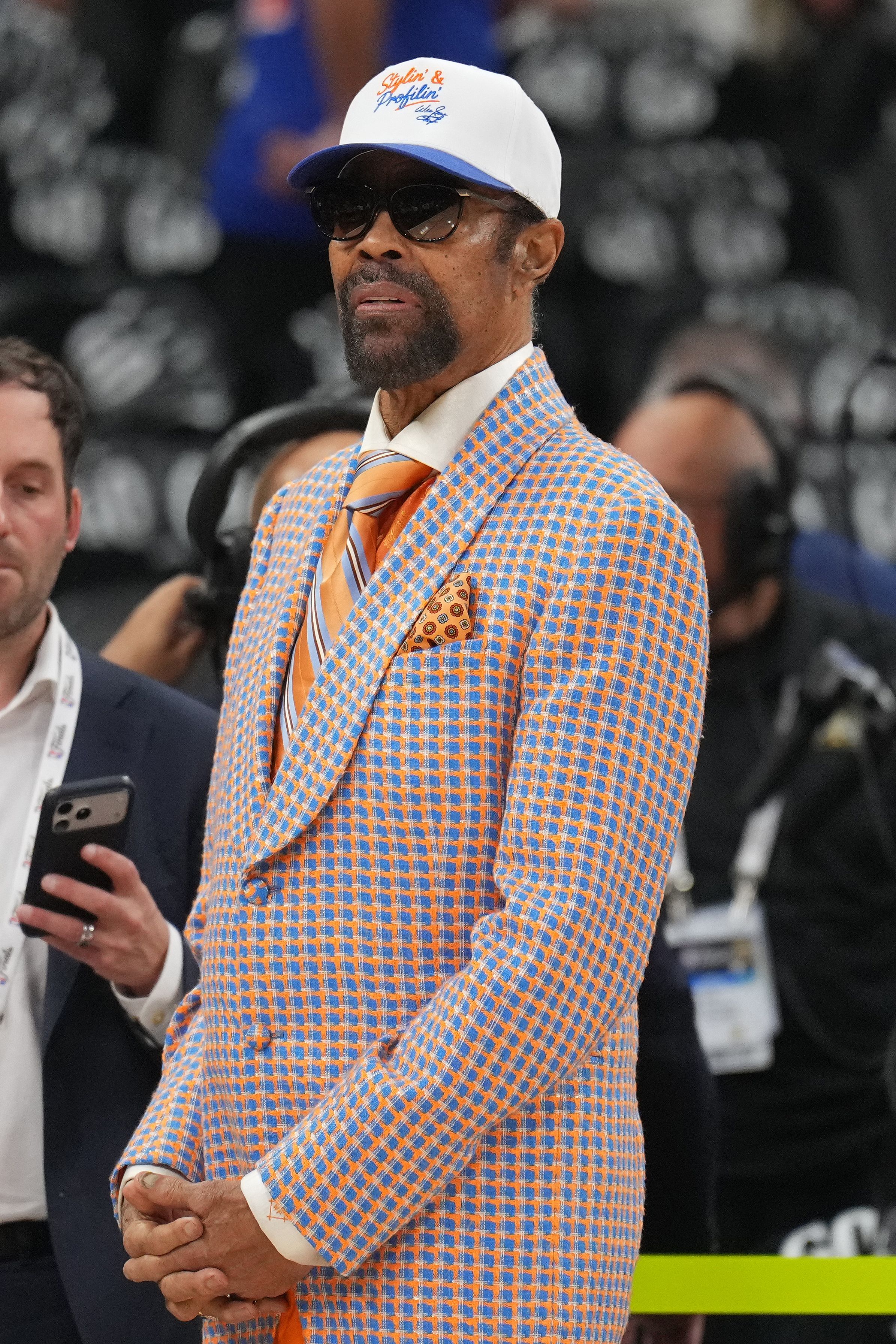 Source-feed image associated with Knicks Legend Walt “Clyde” Frazier’s Suits Are Amazing—And Made in New York