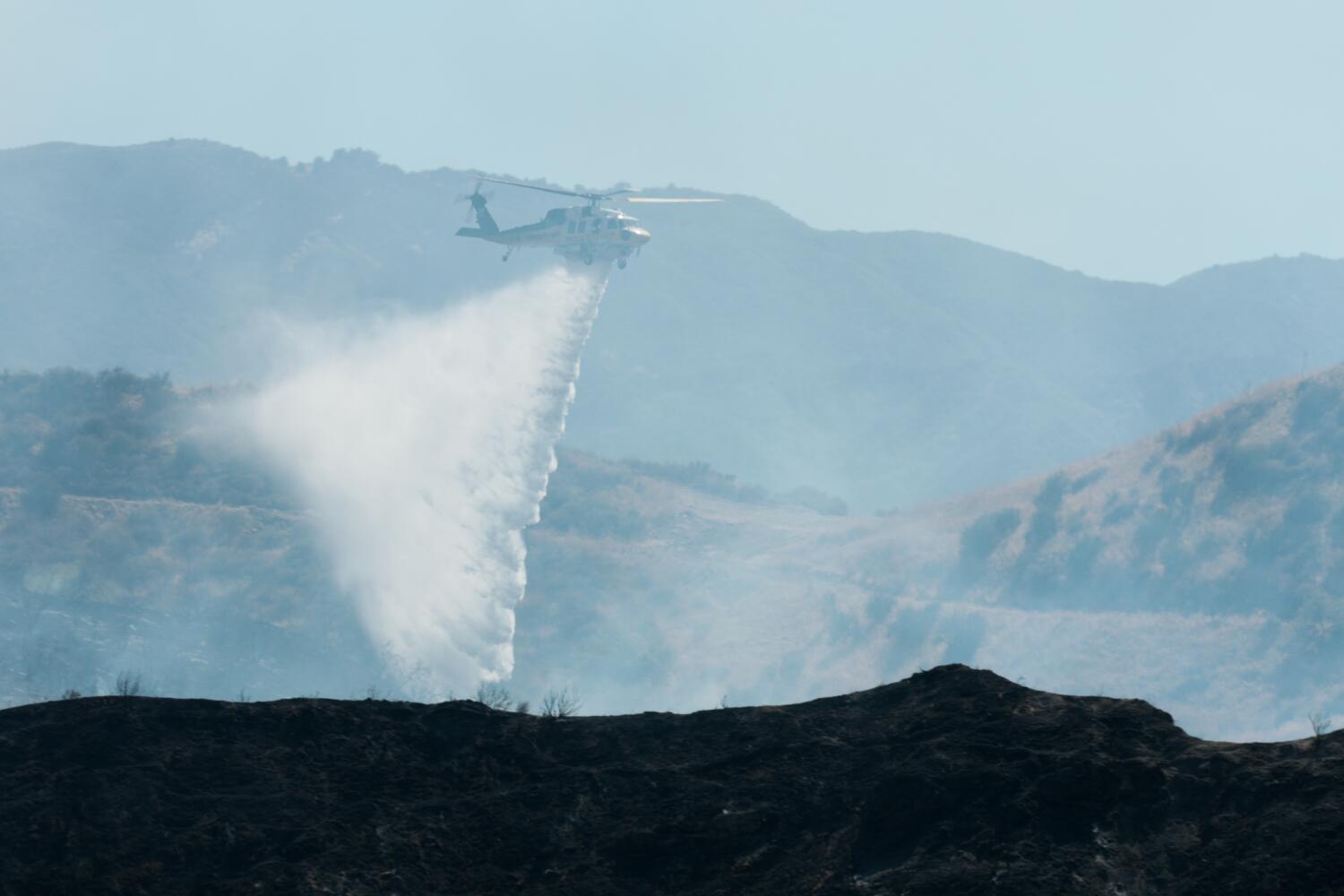 Source-feed image associated with Crews make progress as Pointe fire threatens homes in Santa Clarita