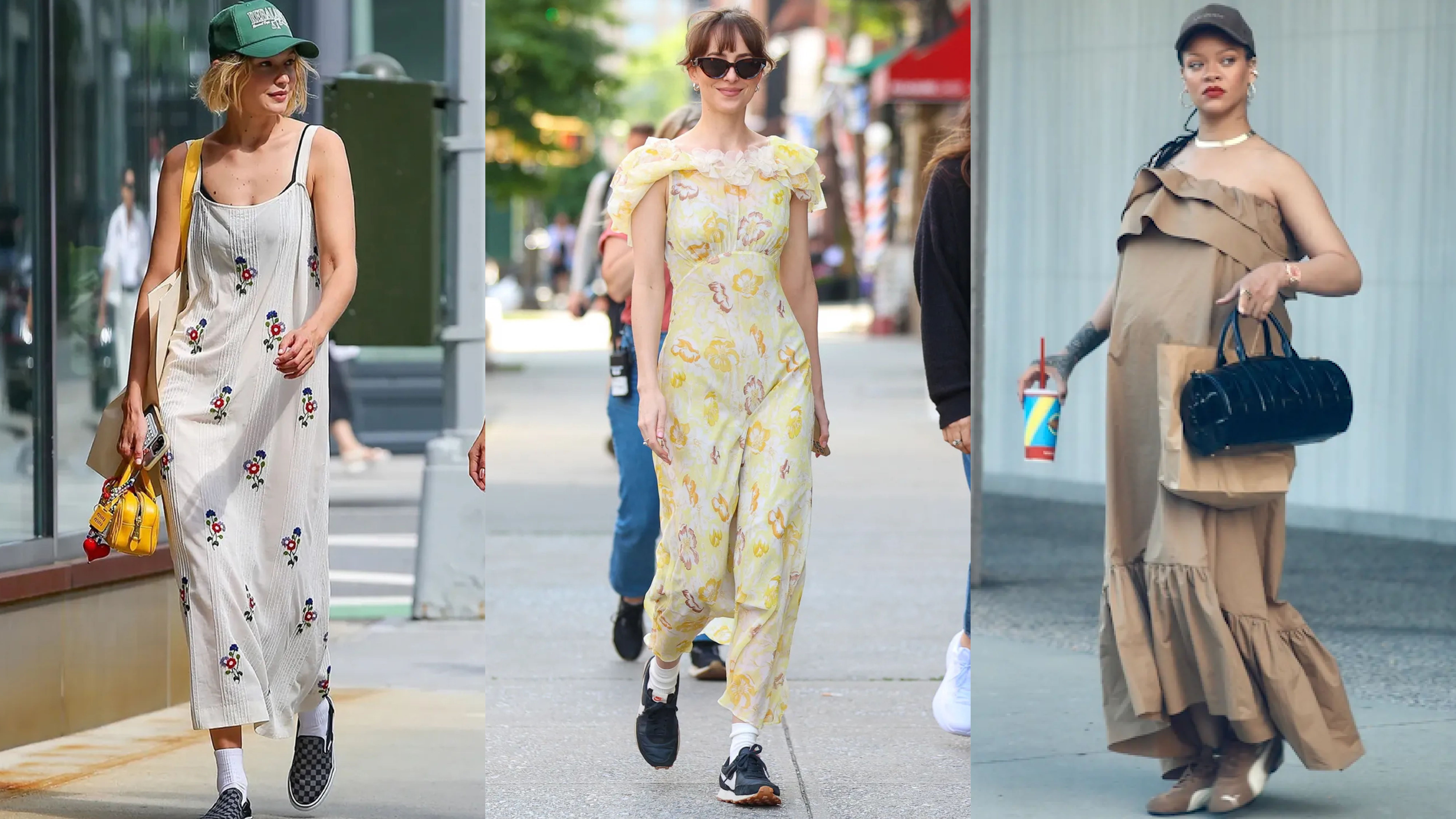 Source-feed image associated with The Best Sneakers to Wear With Dresses: 25+ Chic Outfit Ideas