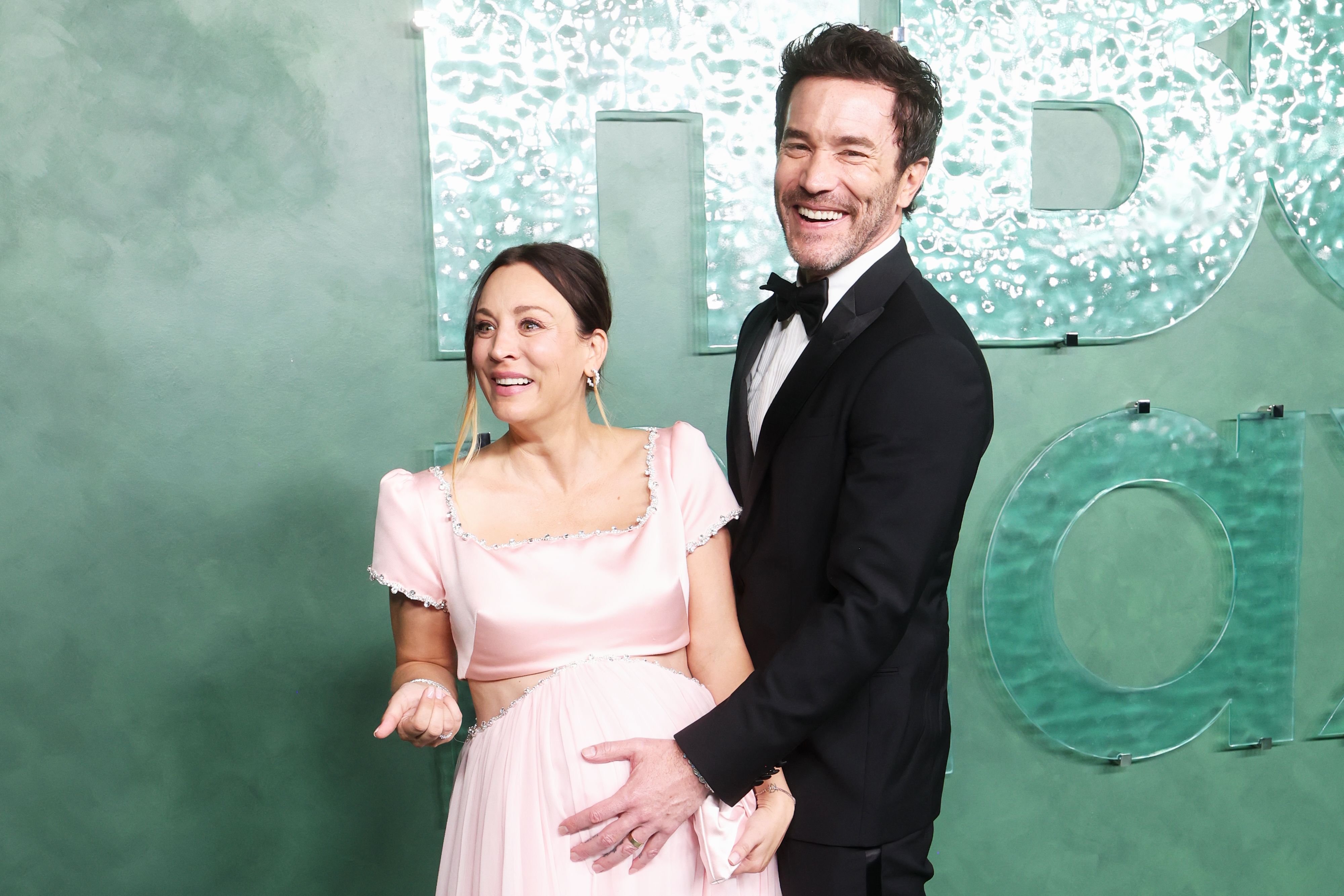 Source-feed image associated with 9 of the Cutest Couple Moments at the 2026 Emmys, From Kaley Cuoco and Tom Pelphrey to Noah Wyle and Sara Wells