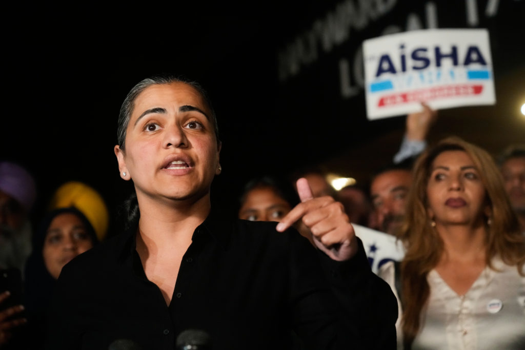 Source-feed image associated with State lawmaker Aisha Wahab wins California special election to replace former Rep. Swalwell