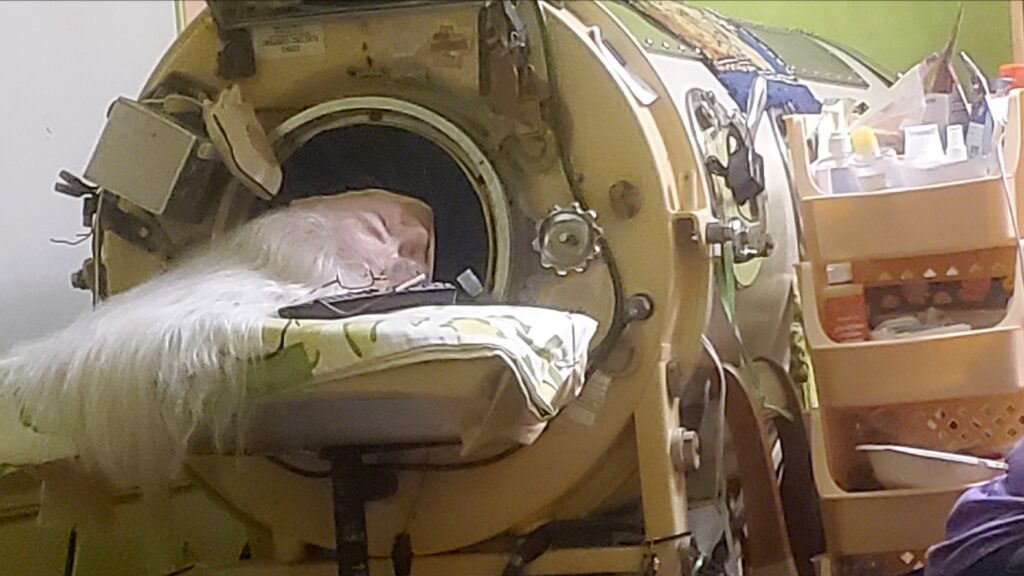 Source-feed image associated with Martha Lillard, last U.S. polio patient using iron lung, dies at 78 in Oklahoma