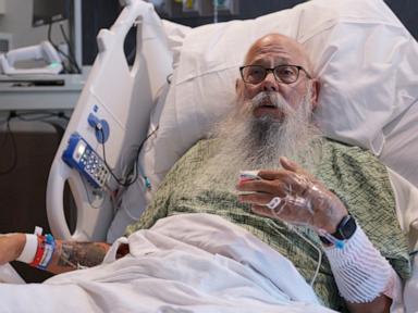 Source-feed image associated with Man tossed by Yellowstone bison says hitting the ground was the worst part