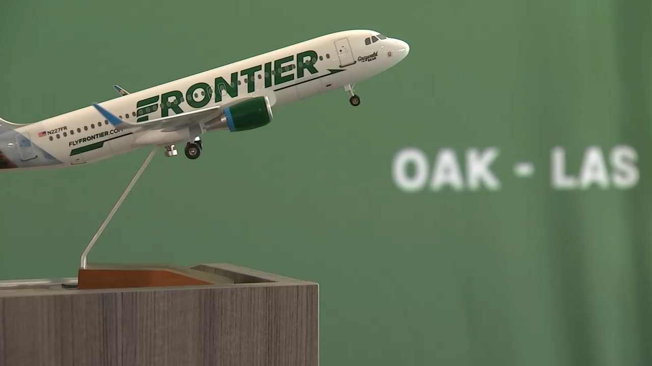Source-feed image associated with Frontier Airlines returns to Oakland Airport with flights to Las Vegas