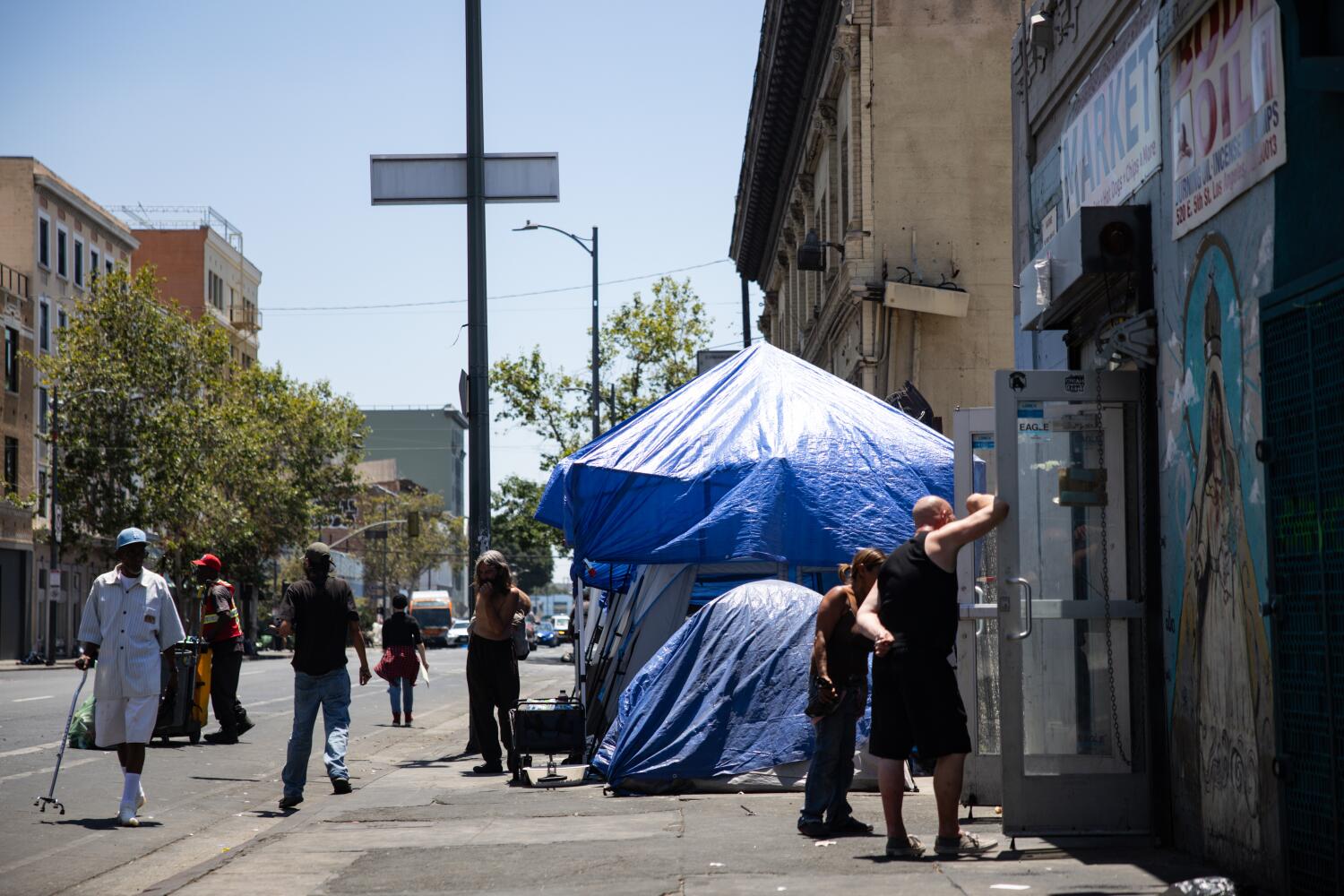 Source-feed image associated with Unfounded claims of homeless voter fraud roil L.A. We went to Skid Row for answers