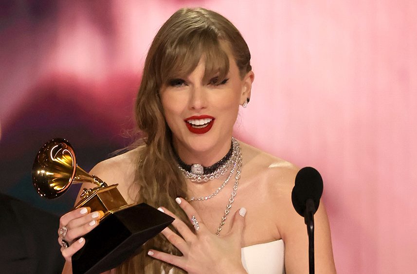 Source-feed image associated with Taylor Swift Has Never Won a Grammy for Record or Song of the Year. With Three No. 1 Hits Eligible for 2027, Which Will She Choose for Victory?