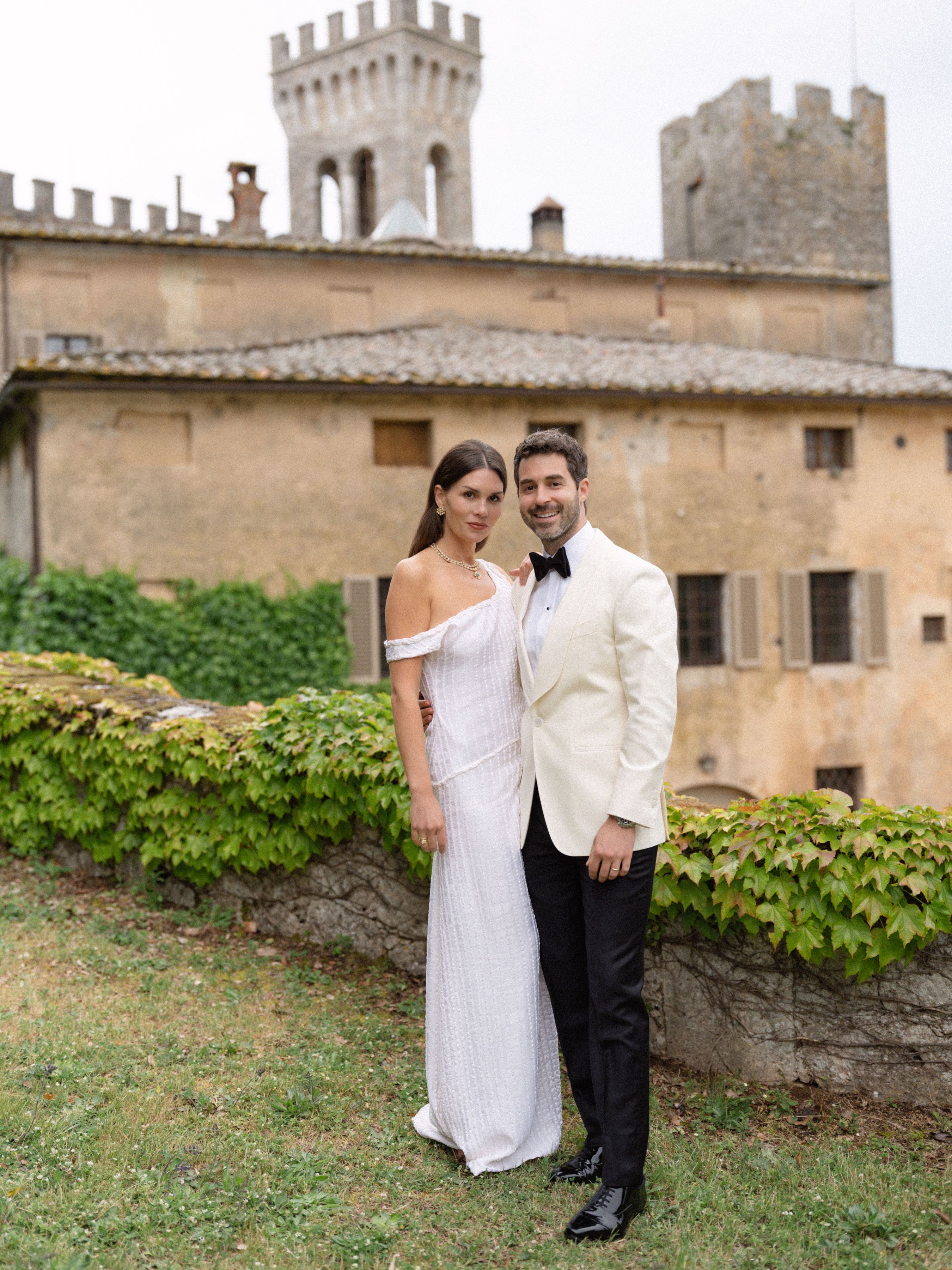 Source-feed image associated with This Jewelry-Designer Bride Created All Her Own Looks for Her Tuscan Castle Wedding