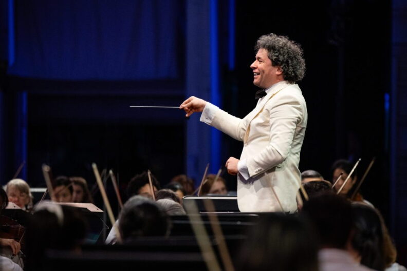 Source-feed image associated with Maestro Gustavo Dudamel’s final LA Phil concert will raise funds for Venezuela
